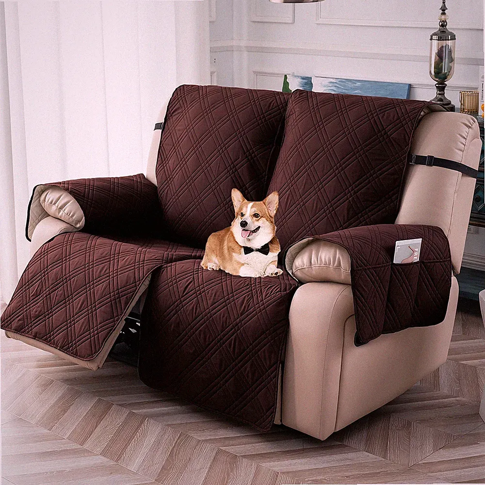 100% waterproof and non-slip two-person recliner sofa cushion, home decor protec