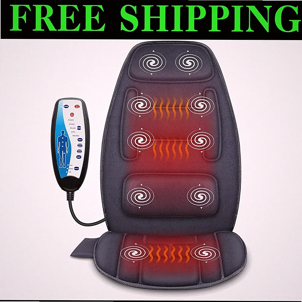 Deluxe Massage Seat Cushion with Heat**