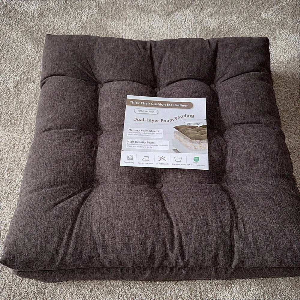 Recliner Cushion Patent Dual Layer Fillings Chair Cushion for Elderly 20x20x5...