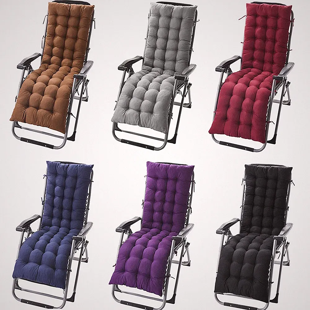 Zero Gravity Recliner Chair Cushion Pad Tufted Chaise Lounge Seat Cushion w/ Tie
